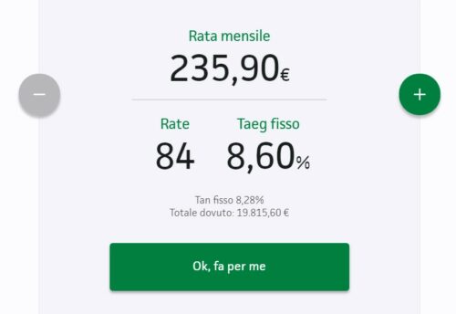 simulazione prestito 15000 euro findomestic