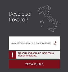 ricerca filiali da sito bcc