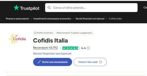 valutazione di cofidis su trastpilot
