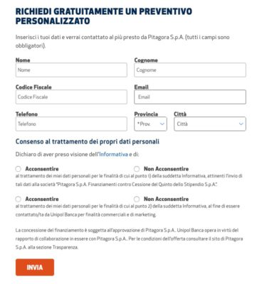 form online richiesta unipol