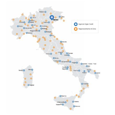 visuale sigla credit sedi in italia