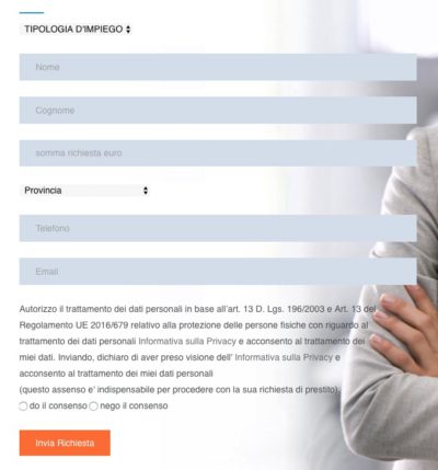 form richiesta preventivo online fin solution