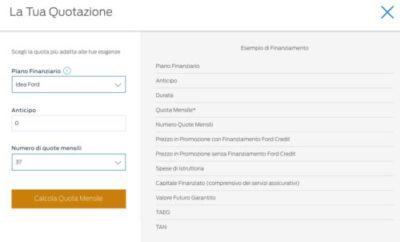 calcolo quota mensile