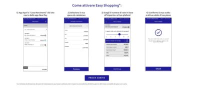 come attivare easy shopping