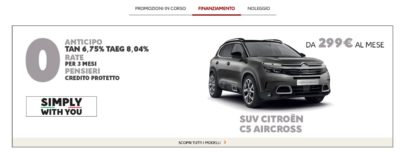 esempio auto citroen