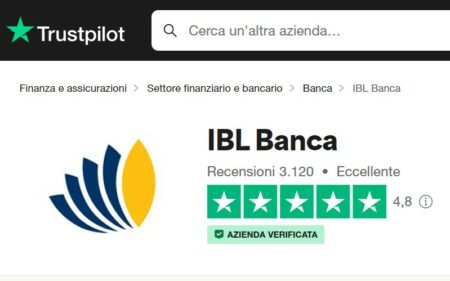 valutazione di ibl sul sito trustpilot