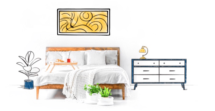 disegno di mobili da camera da letto